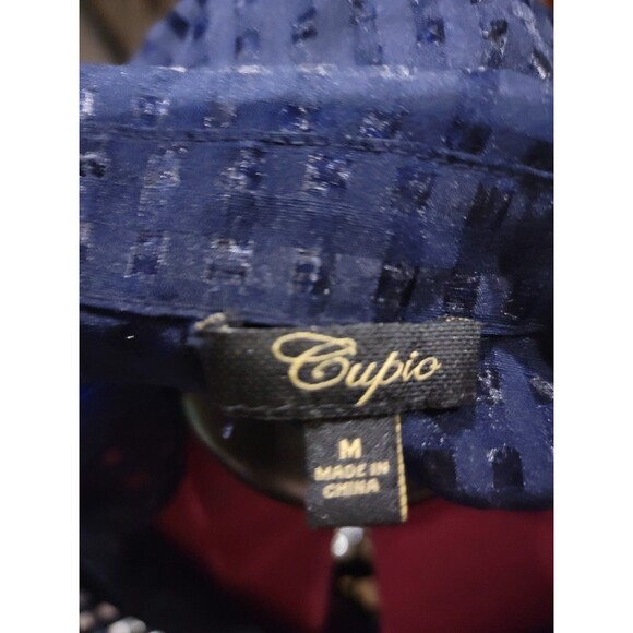 Cupio Navy Blue Fit and Flare Sz Small - Picture 3 of 3